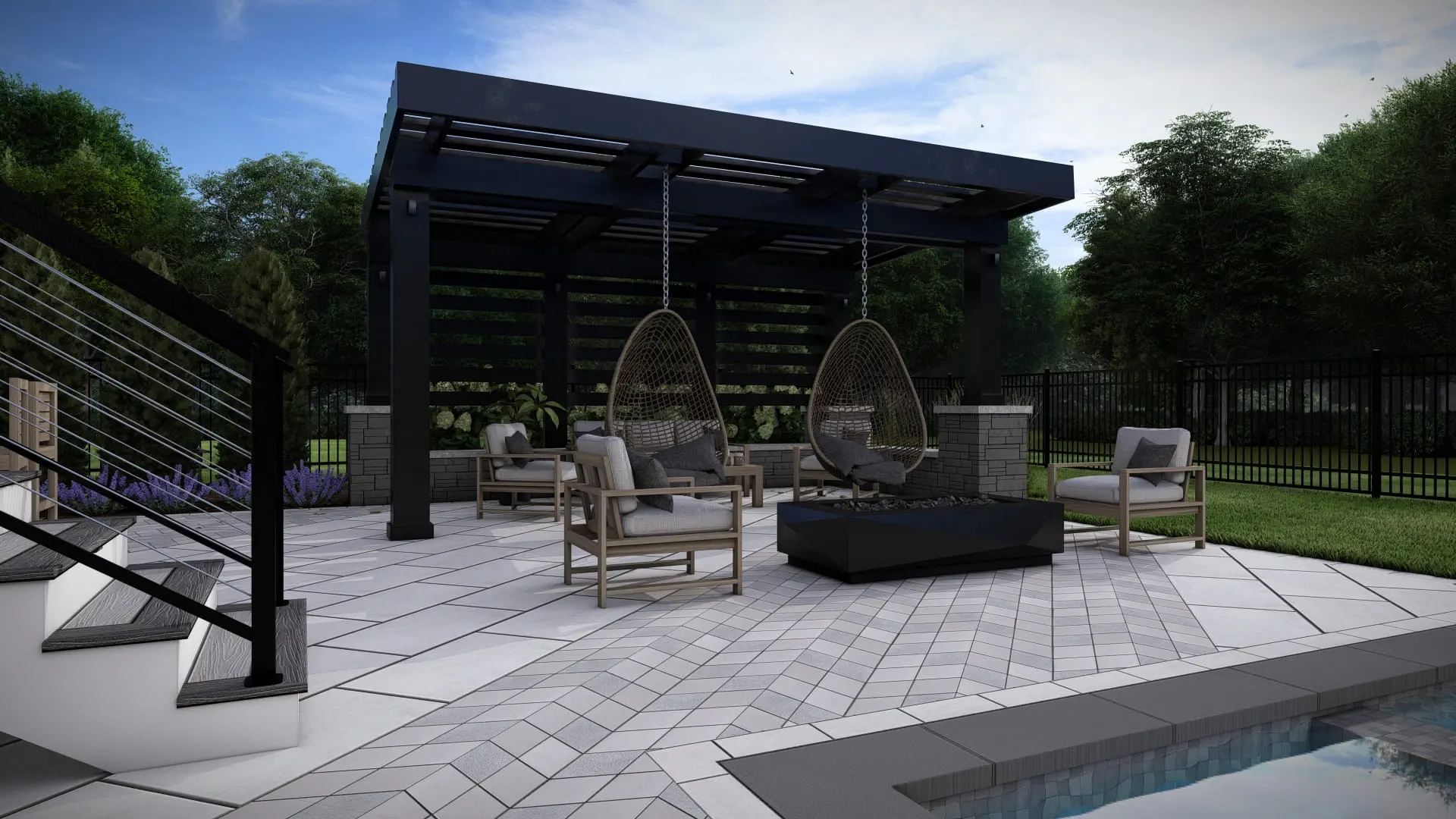 Pergola project — timber outdoor structure