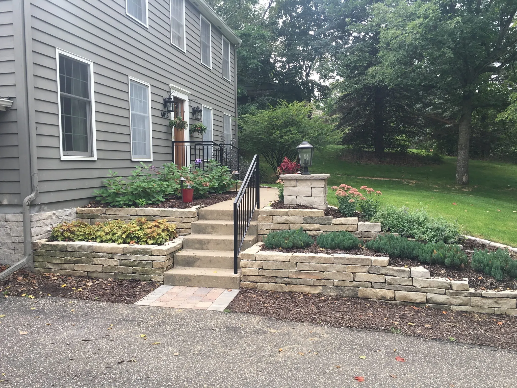 Retaining wall — residential grade change